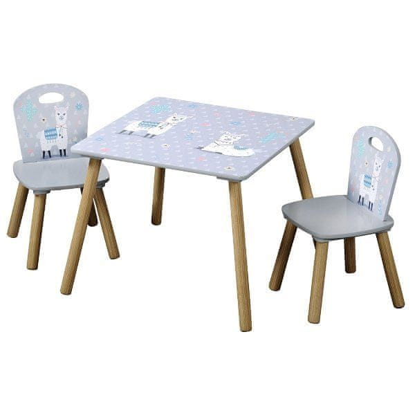 Kesper Detský stôl s 2 stoličkami, drevovláknitá doska